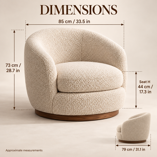 Aurelia chair dimensions