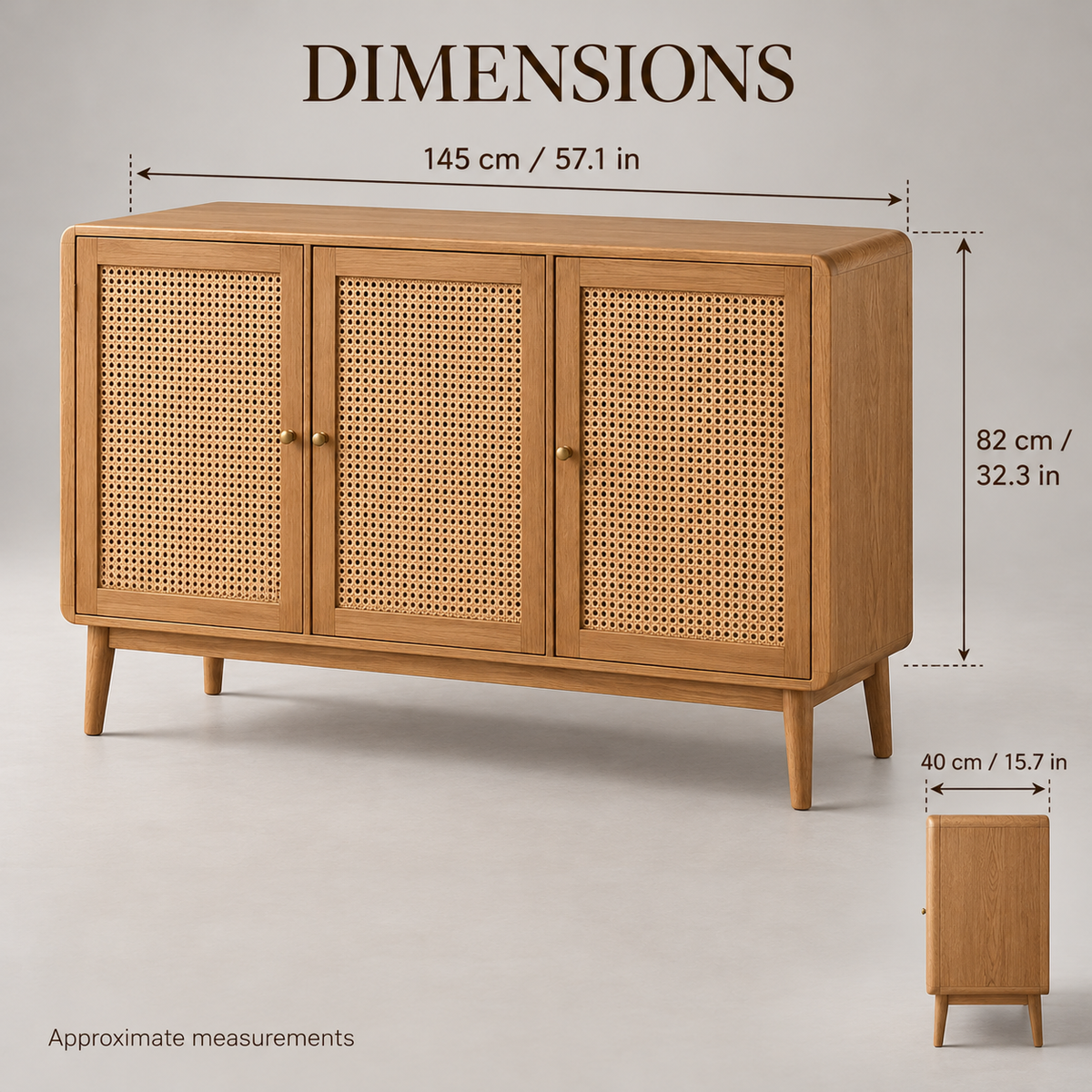 Elowen sideboard dimensions